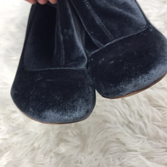 Sam Edelman Faux Velvet Zip Up Heeled Boots - Picture 10 of 10